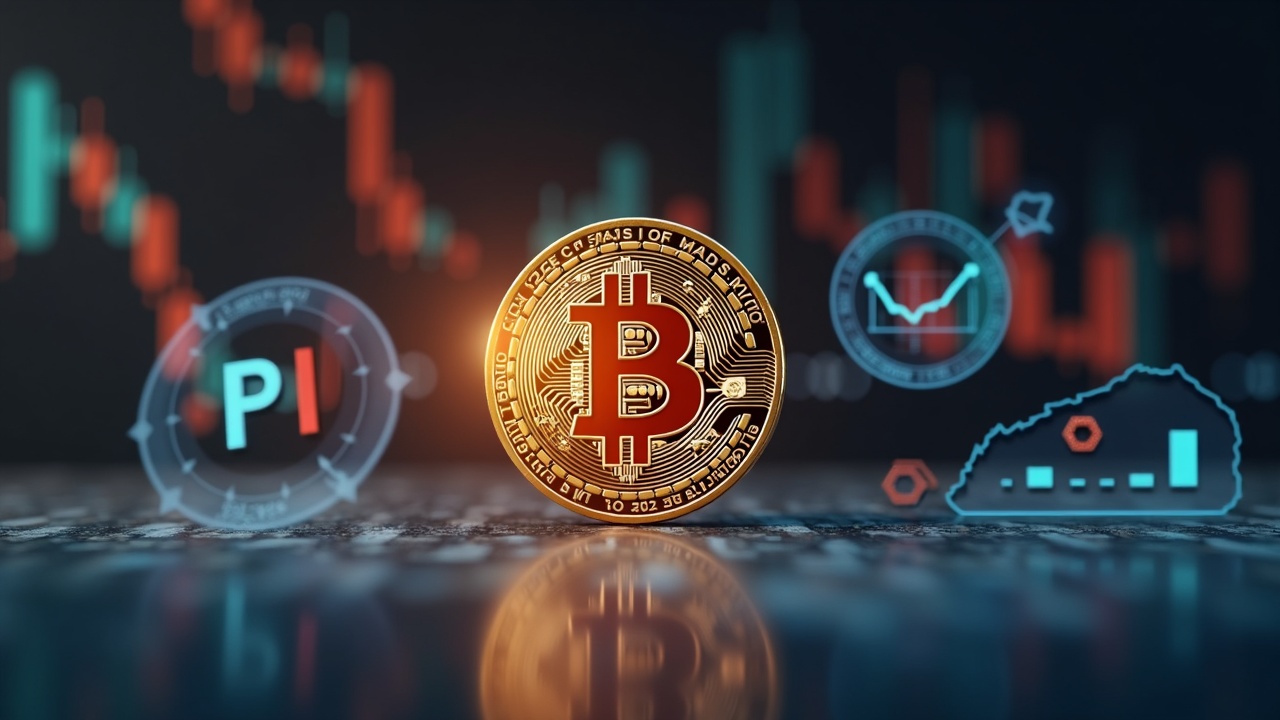 Bitcoin in the foreground with PPI and PCE icons and macro charts; blurred newsroom background before Thanksgiving.