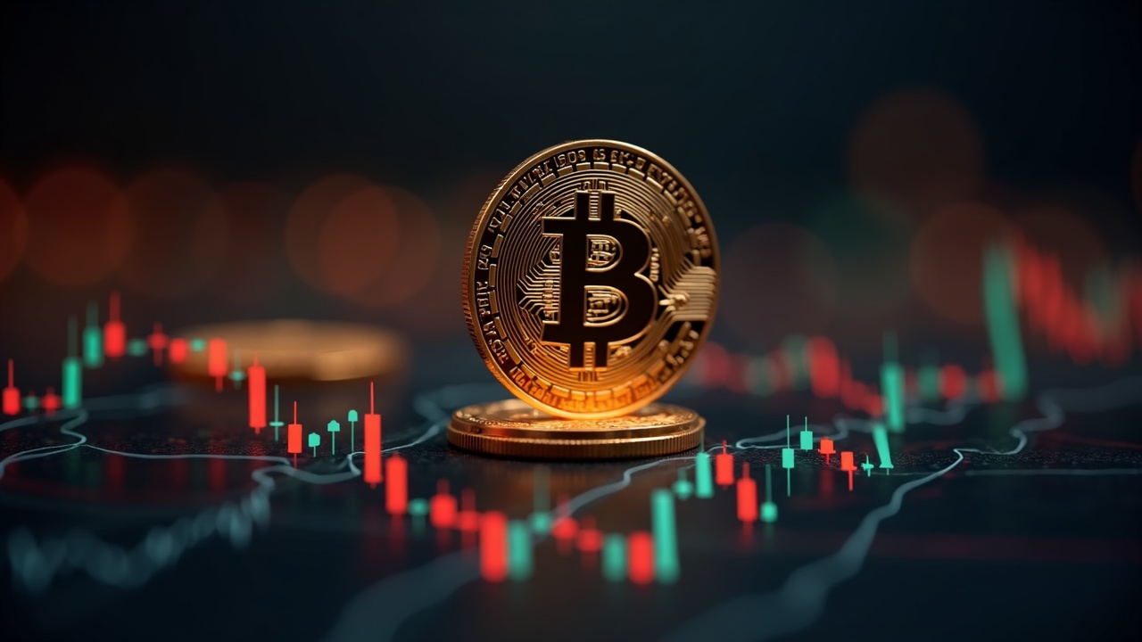 Bitcoin at a market cross: BTC symbol over 50-week trend lines and highlighted CME gap.