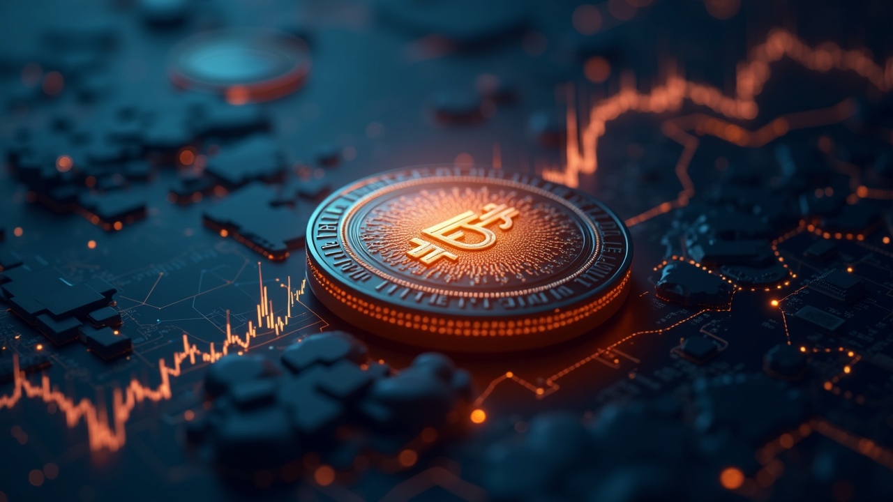 Photorealistic render: JESSE shines over the Base chain, two high-frequency traders before micro-blocks and focus on fairness.