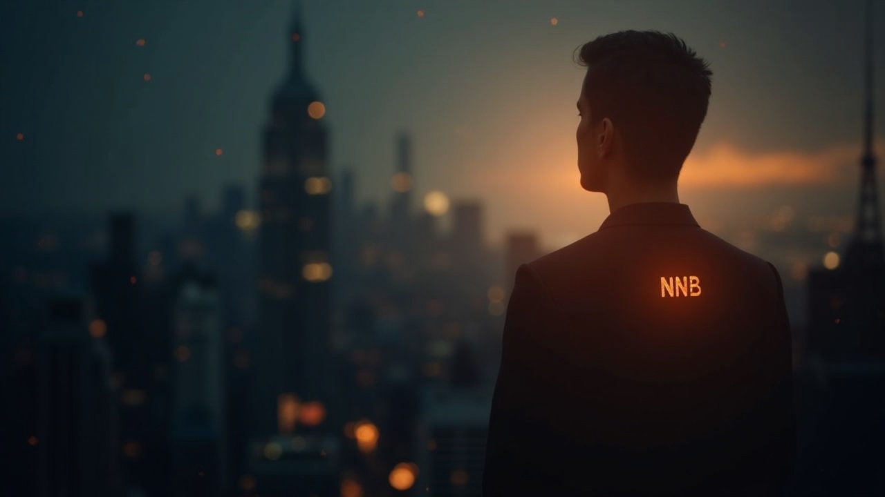 Photorealistic header: SEC in the foreground, silhouette of BNB fading behind the VanEck logo, neutral lighting.