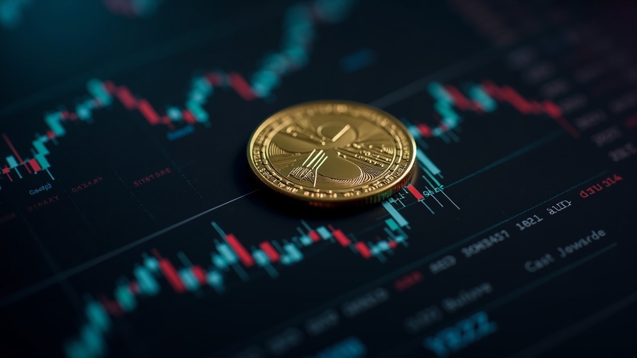 XRP in the foreground with a blurred order book and custody vault, indicating liquidity withdrawal and institutional interest.